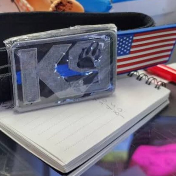 Tactical Dog Collar with Airtag Case and American Flag L - Picture 5 of 5